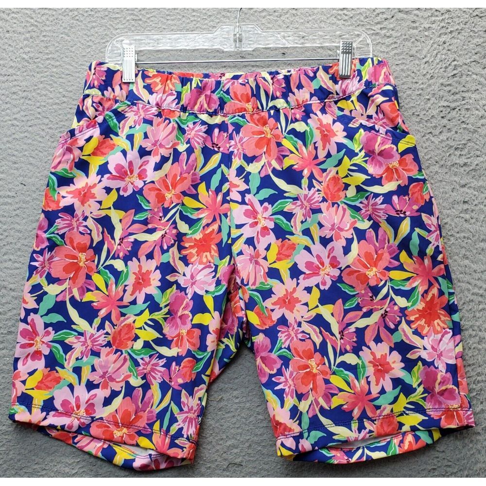 Outdoor Life Short Mens Large Multi Floral Pattern Beach UPF 50+ Sun‎ Protection